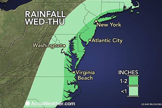 Rain graphic from AccuWeather